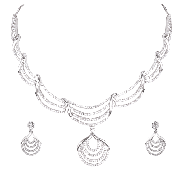 Silver Necklace Set