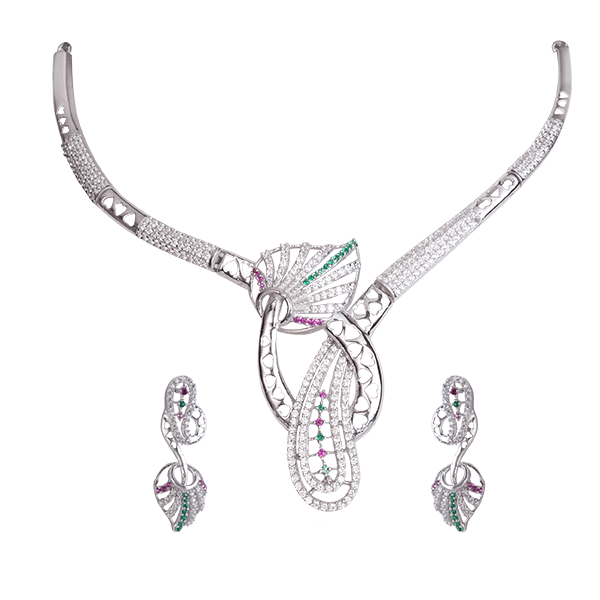 Silver Necklace Set