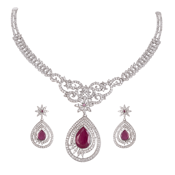 Silver Necklace Set