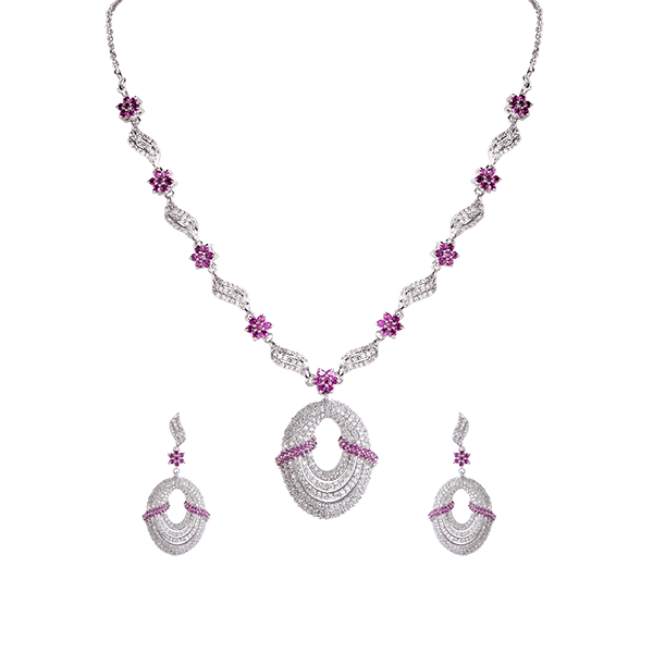 Silver Necklace Set
