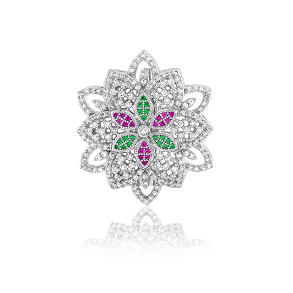 Silver Saree Pin